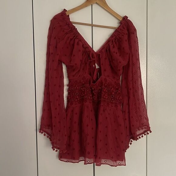 Free People Della Sole Cutout Mini Dress Size S/P - Picture 10 of 11